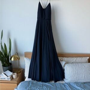 Jenny Yoo Midnight Blue Maxi Dress